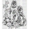 CORAZON CRISTO Y VIRGEN FLORES