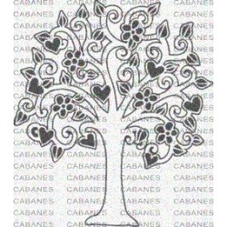 ARBOL CORAZONES FLORES