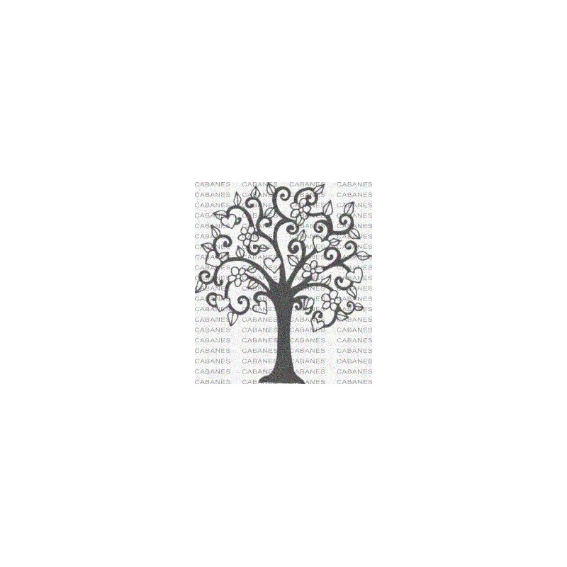 ARBOL CORAZONES FLORES