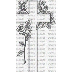 CRUZ ESPIGAS ROSAS