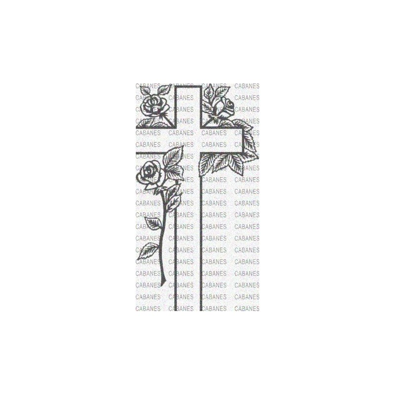 CRUZ ESPIGAS ROSAS