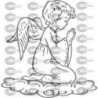 ANGEL REZANDO NUBE