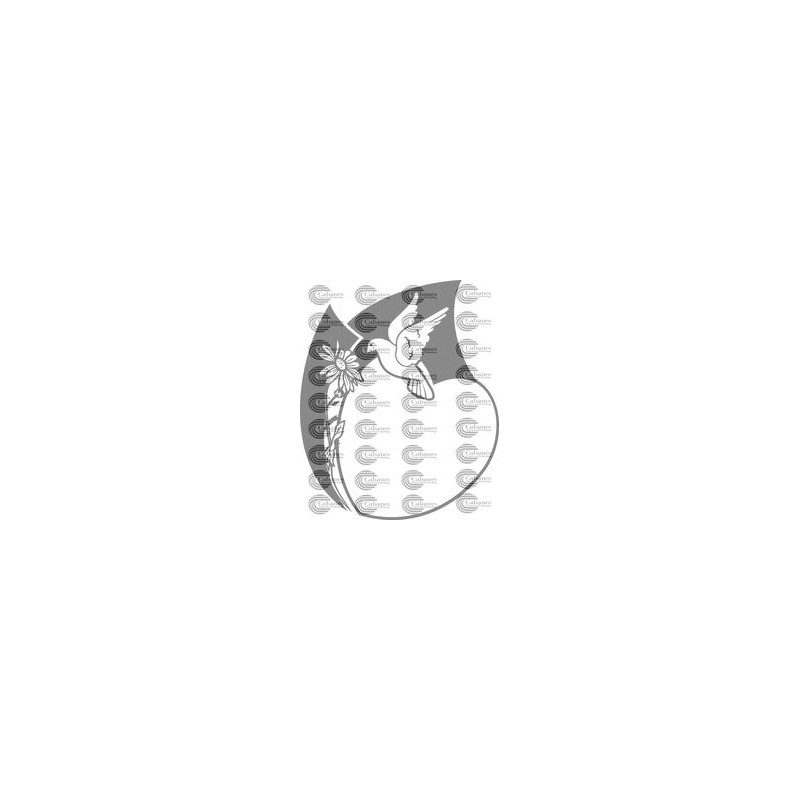 LAPIDA CORAZON PALOMA MARGARITA