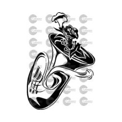 INSTRUMENTO TUBA FLORES