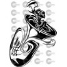 INSTRUMENTO TUBA FLORES