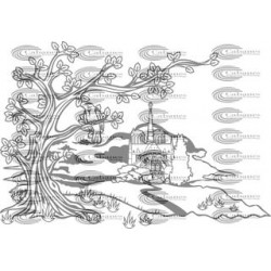 PAISAJE ARBOL PUEBLO