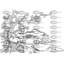 PAISAJE ARBOL PUEBLO