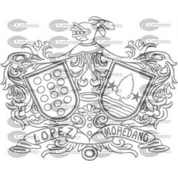 ESCUDO APELLIDO LOPEZ-MOHEDANO