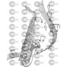 INSTRUMENTO SAXOFON PENTAGRAMA