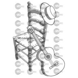 SILLA SOMBRERO GUITARRA ESPAÑOLA